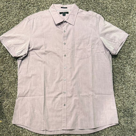 Marc Anthony Lavender Casual Button Down Shirt - Picture 1 of 1